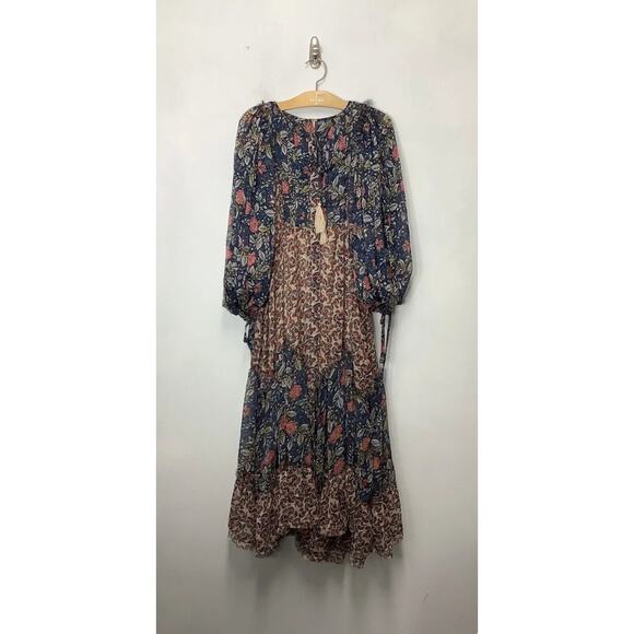 FREE PEOPLE Estelle Chiffon Maxi Dress Size XS